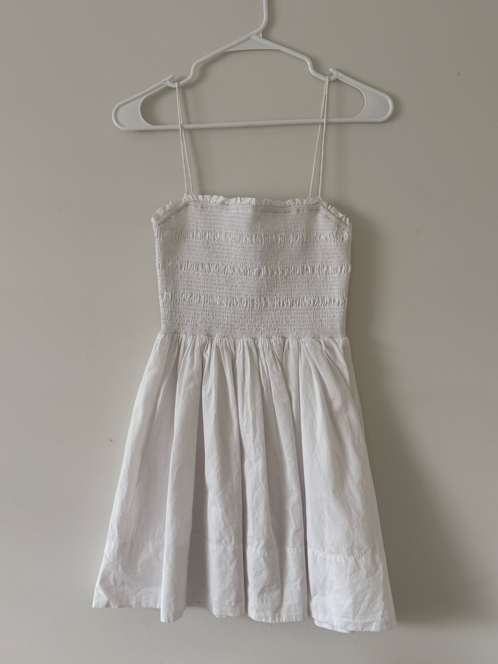 Aritzia Sunday Best White Mini Dress